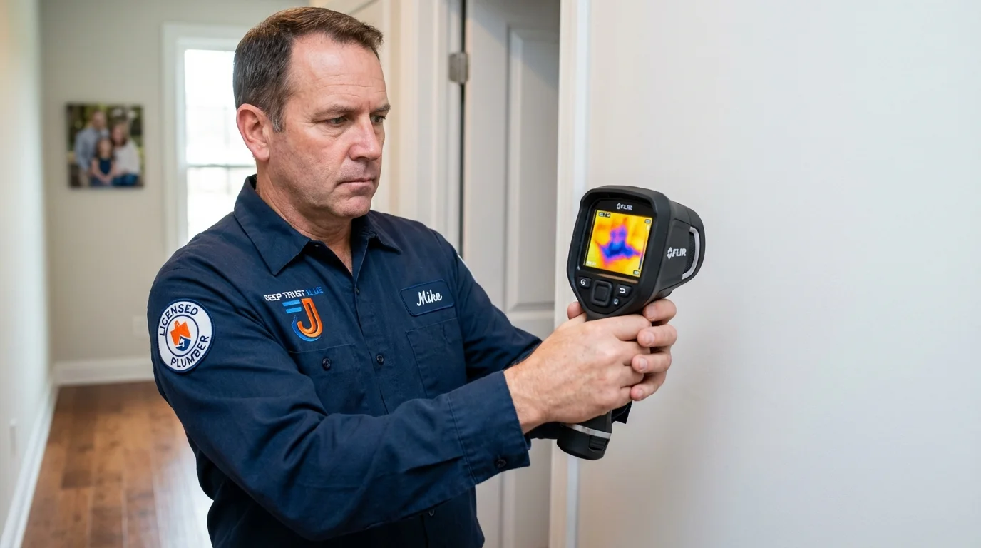 Thermal imaging leak detection by Johns Plumbing LLC in Falls Church